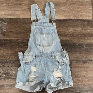 Overall shorts, worn once